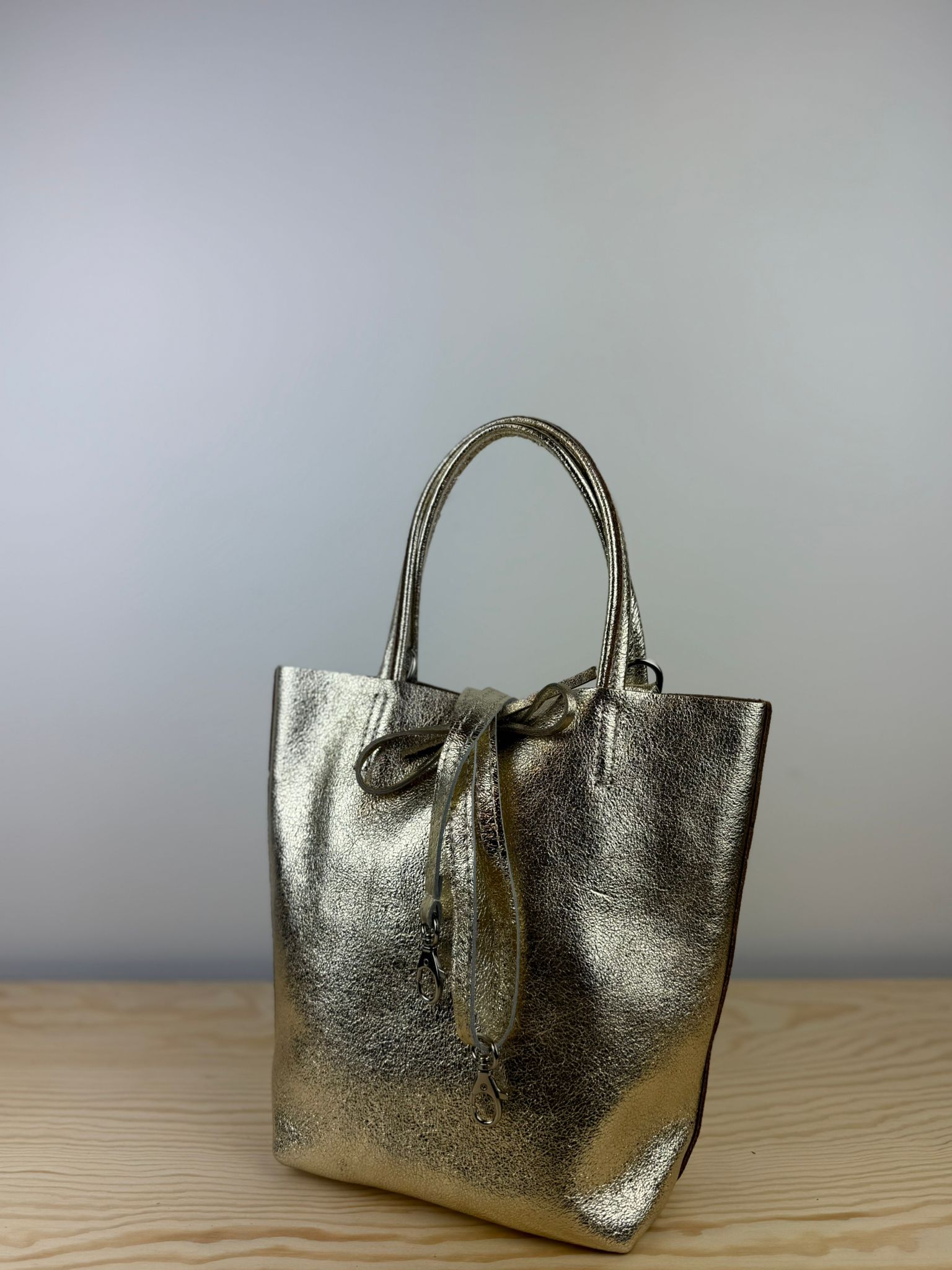 Alice Crossbody / Mini shopper - Metallic-Goud 💛