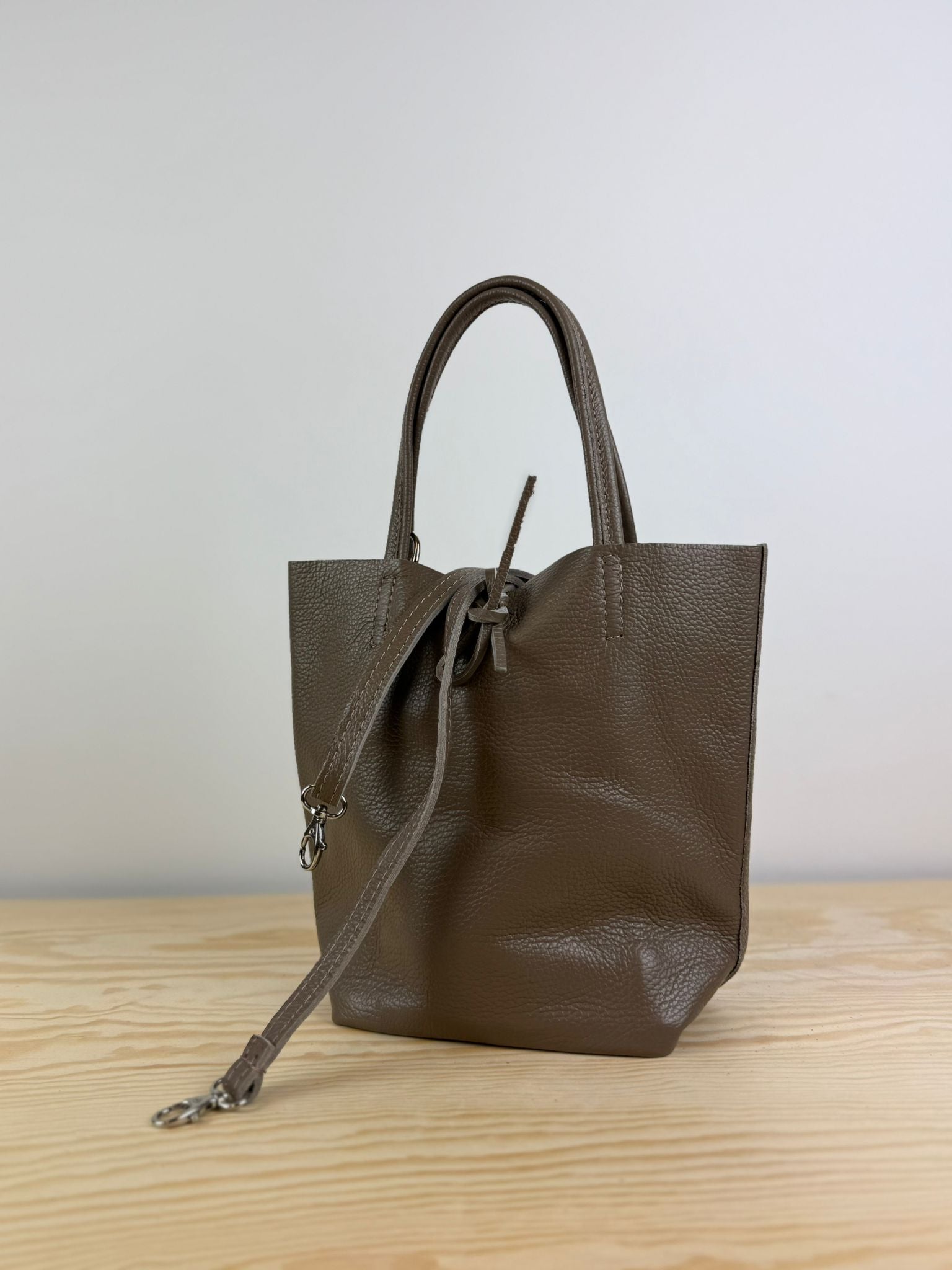 Alice crossbody / mini shopper - Taupe 🤎