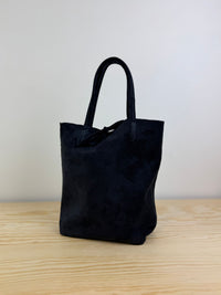 Alice crossbody / mini shopper suède - Donkerblauw 💙