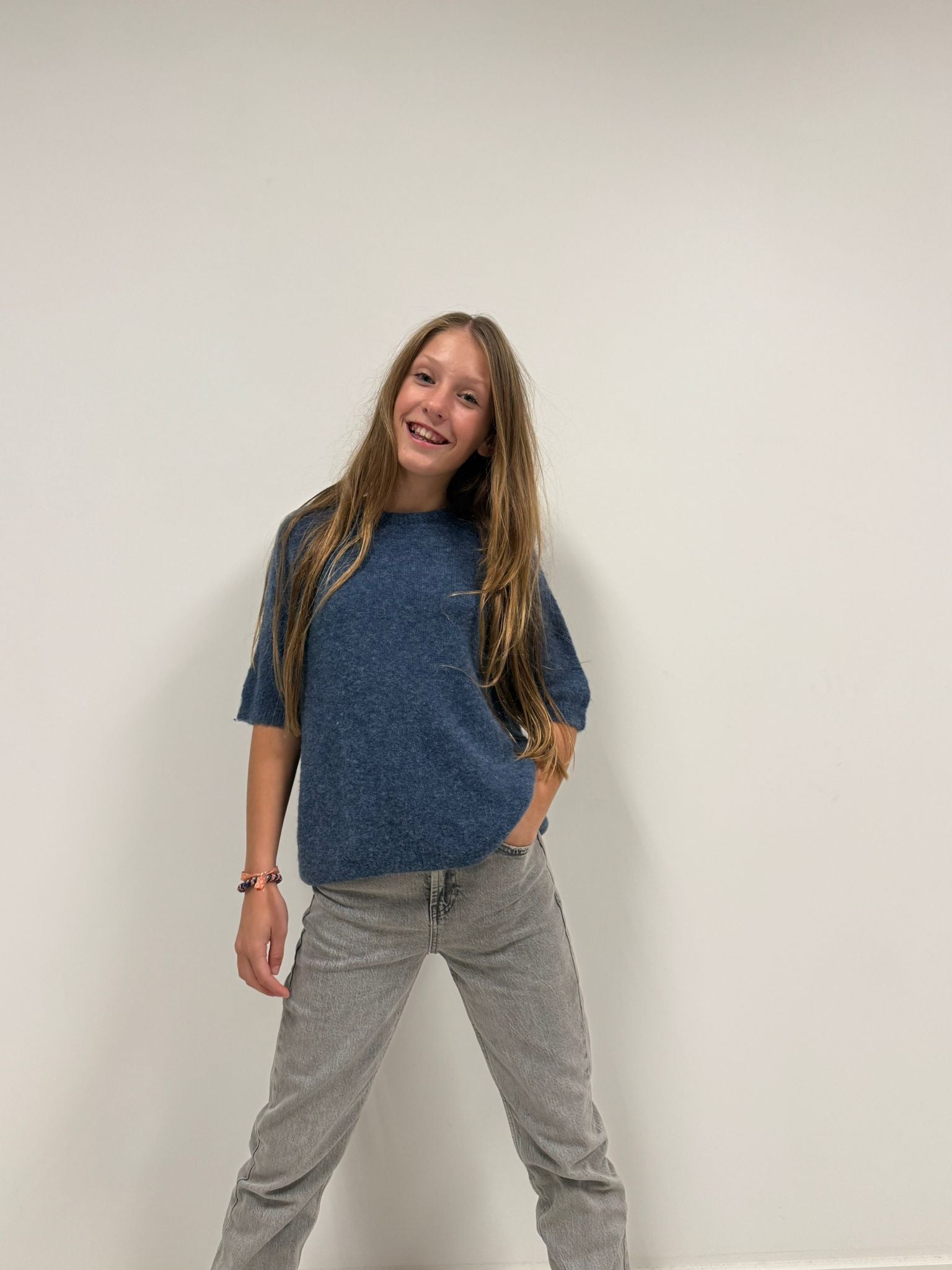 Cato alpaca top - Lichtblauw 🩵