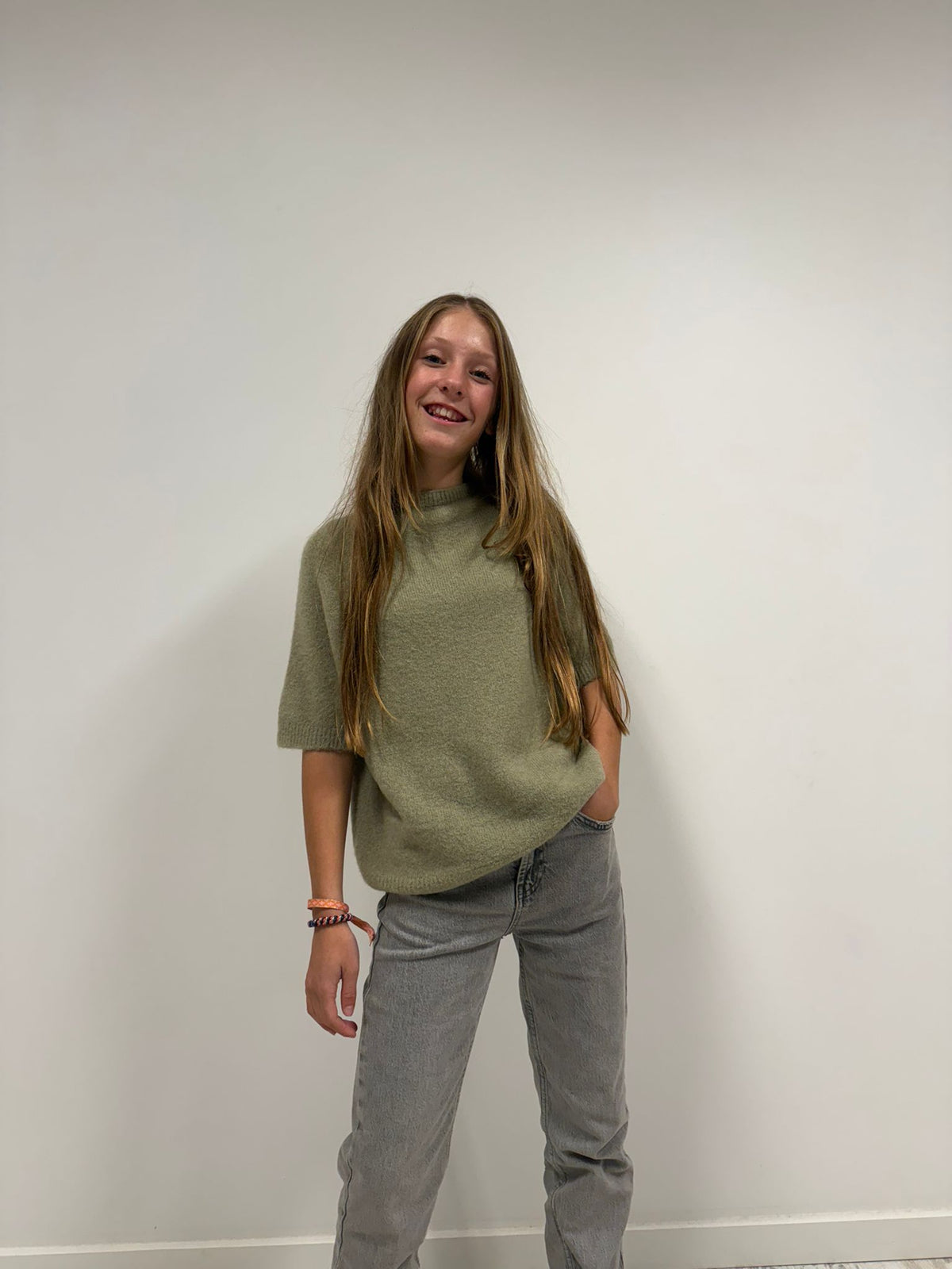 Cato alpaca top - Lichtgroen 💚