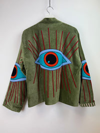 Juliëtte - handgemaakt fluwelen jasje ogen 👀