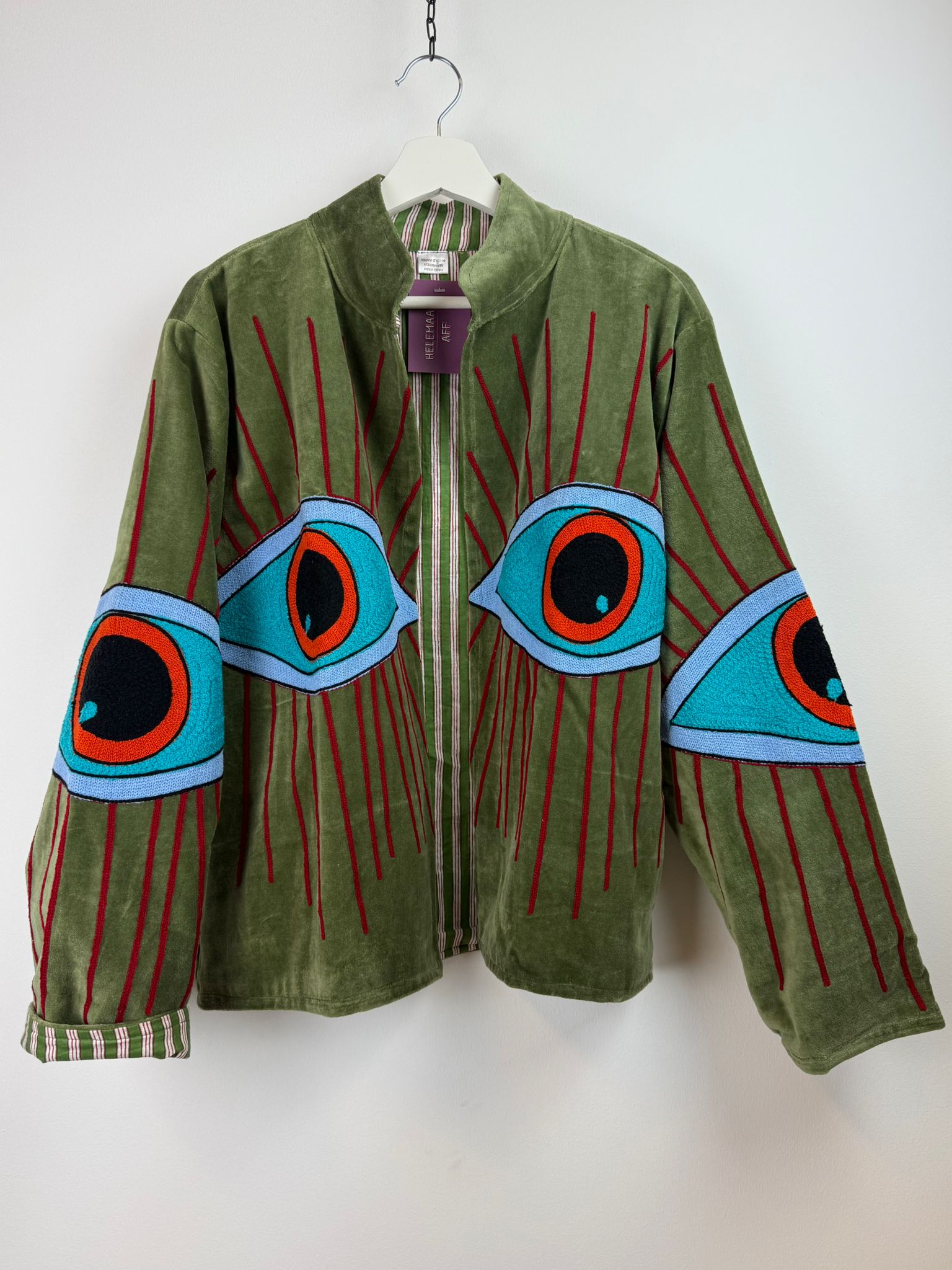 Juliëtte - handgemaakt fluwelen jasje ogen 👀