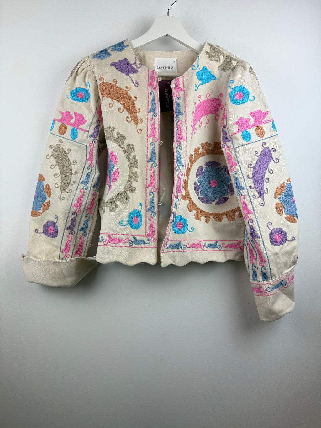 Amélie geborduurd jasje 🩵🩷