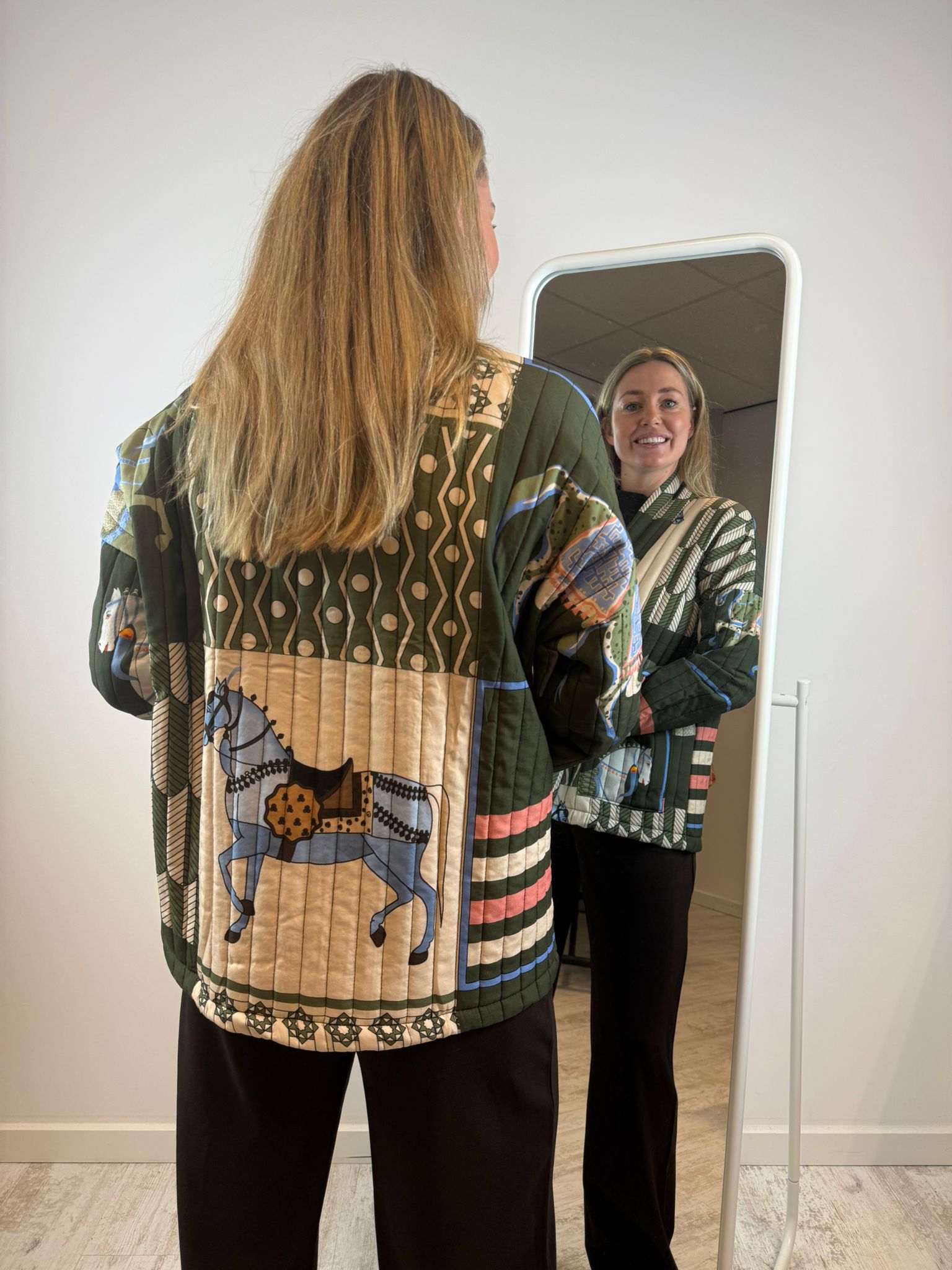 Pip gewatteerd jasje - Groen 💚🐴