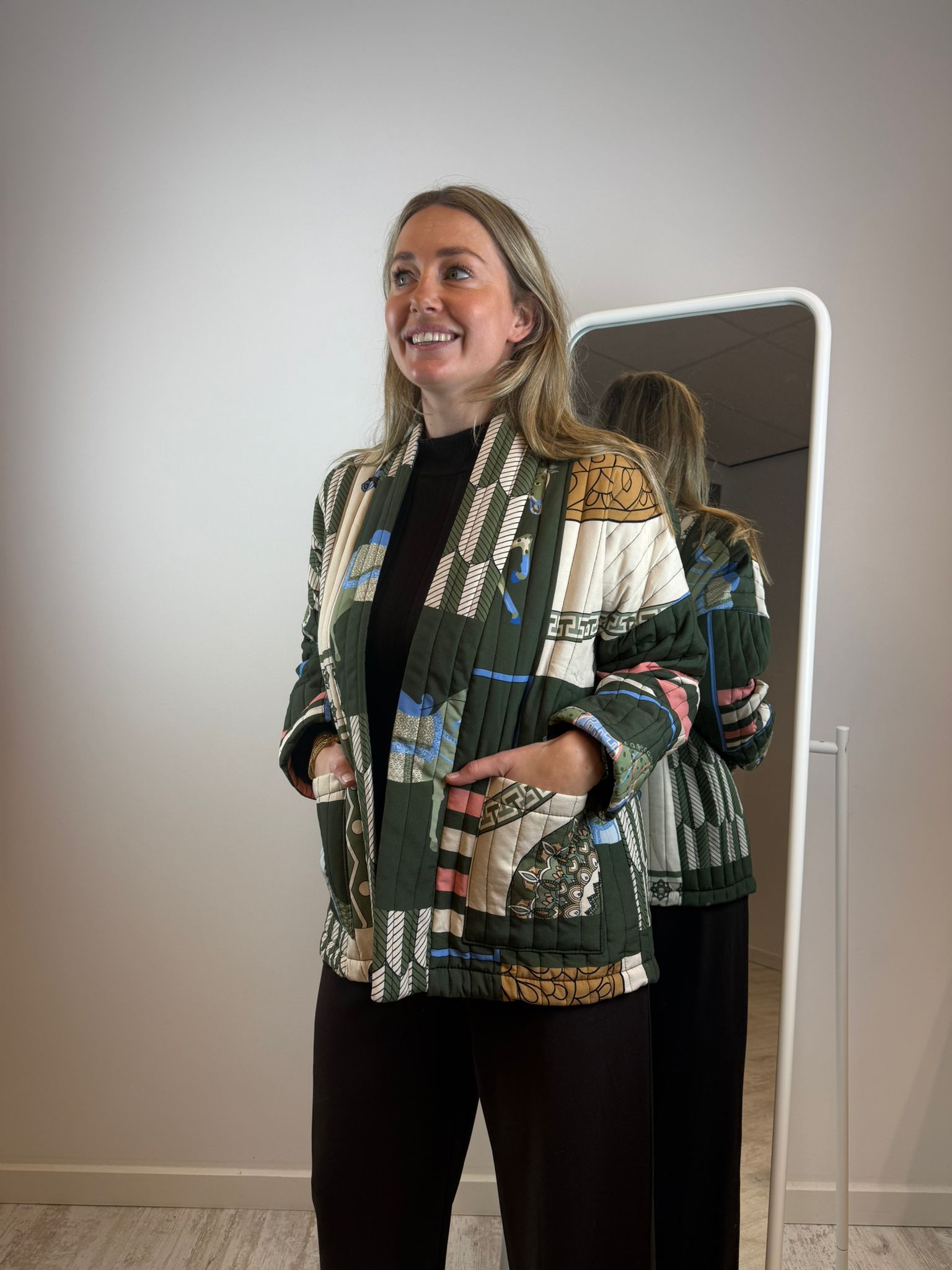 Pip gewatteerd jasje - Groen 💚🐴