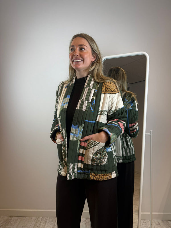 Pip gewatteerd jasje - Groen 💚🐴