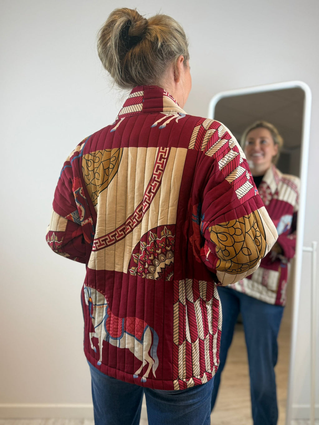 Pip gewatteerd jasje - Rood ❤️🐴