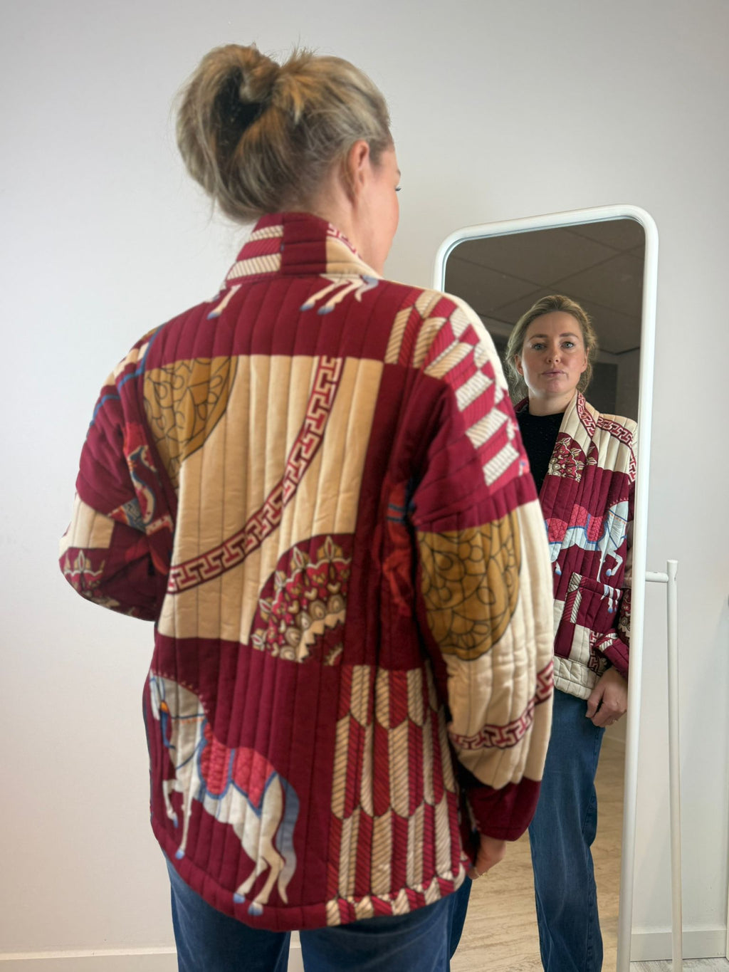 Pip gewatteerd jasje - Rood ❤️🐴