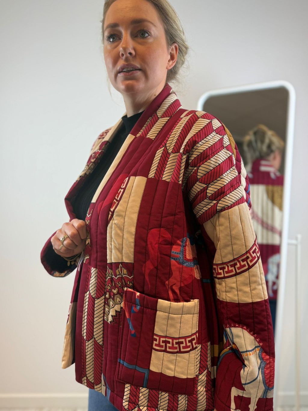 Pip gewatteerd jasje - Rood ❤️🐴