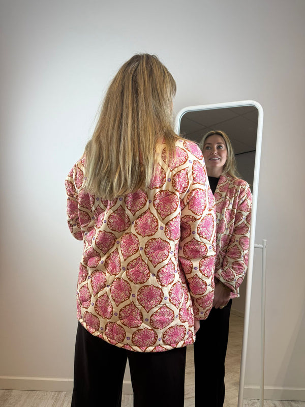 Isa gewatteerd jasje - Roze 🌺