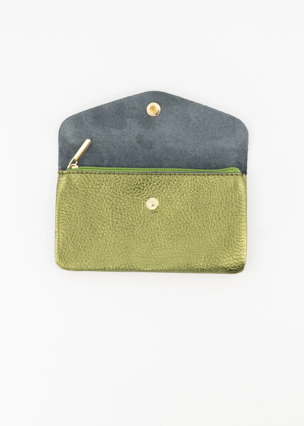 Lisa portemonnee groot - Metallic Groen 💚