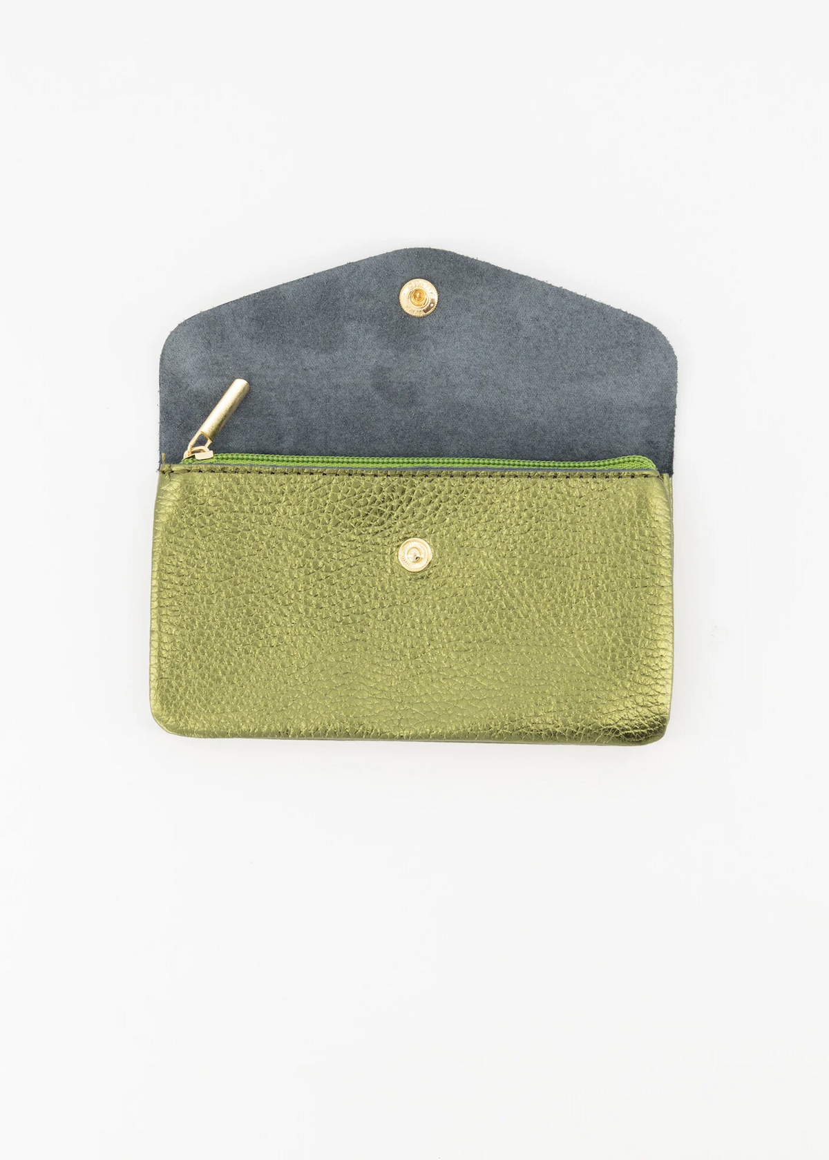 Lisa portemonnee groot - Metallic Groen 💚