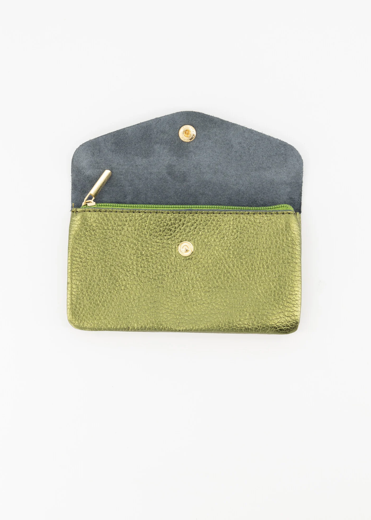Lisa portemonnee groot - Metallic Groen 💚