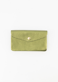 Lisa portemonnee groot - Metallic Groen 💚