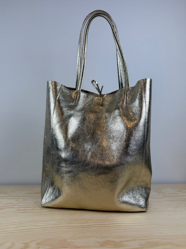 Mia schoudertas - Metallic Goud 💛