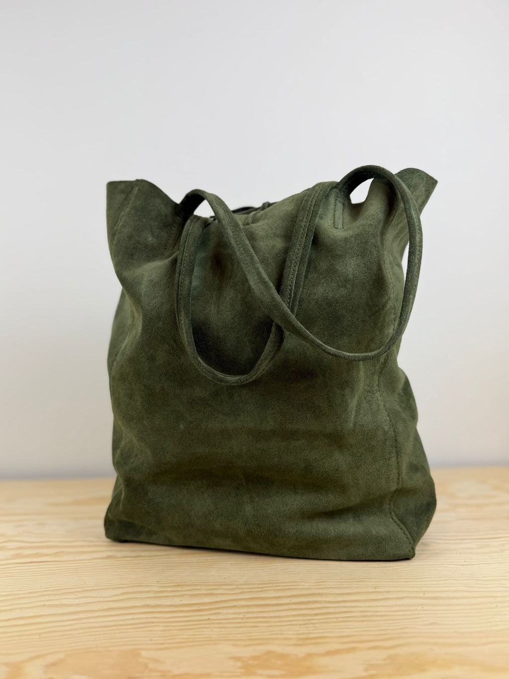 Mia schoudertas suède - Groen 💚