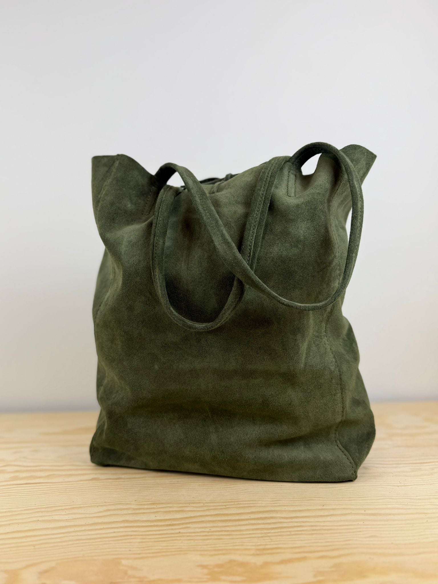 Mia schoudertas suède - Groen 💚