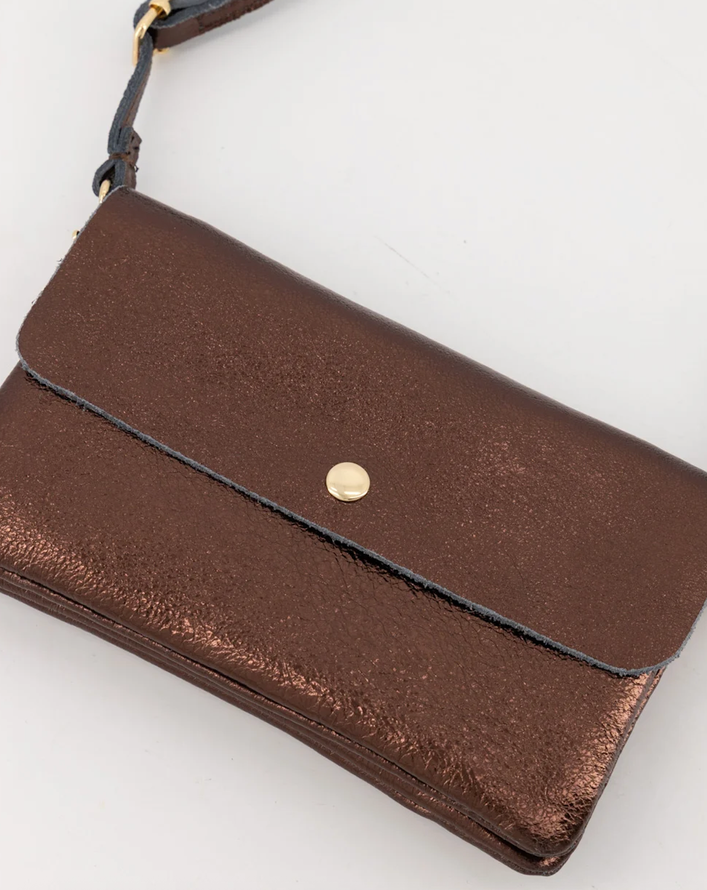 Misa crossbody - Metallic Bruin 🤎