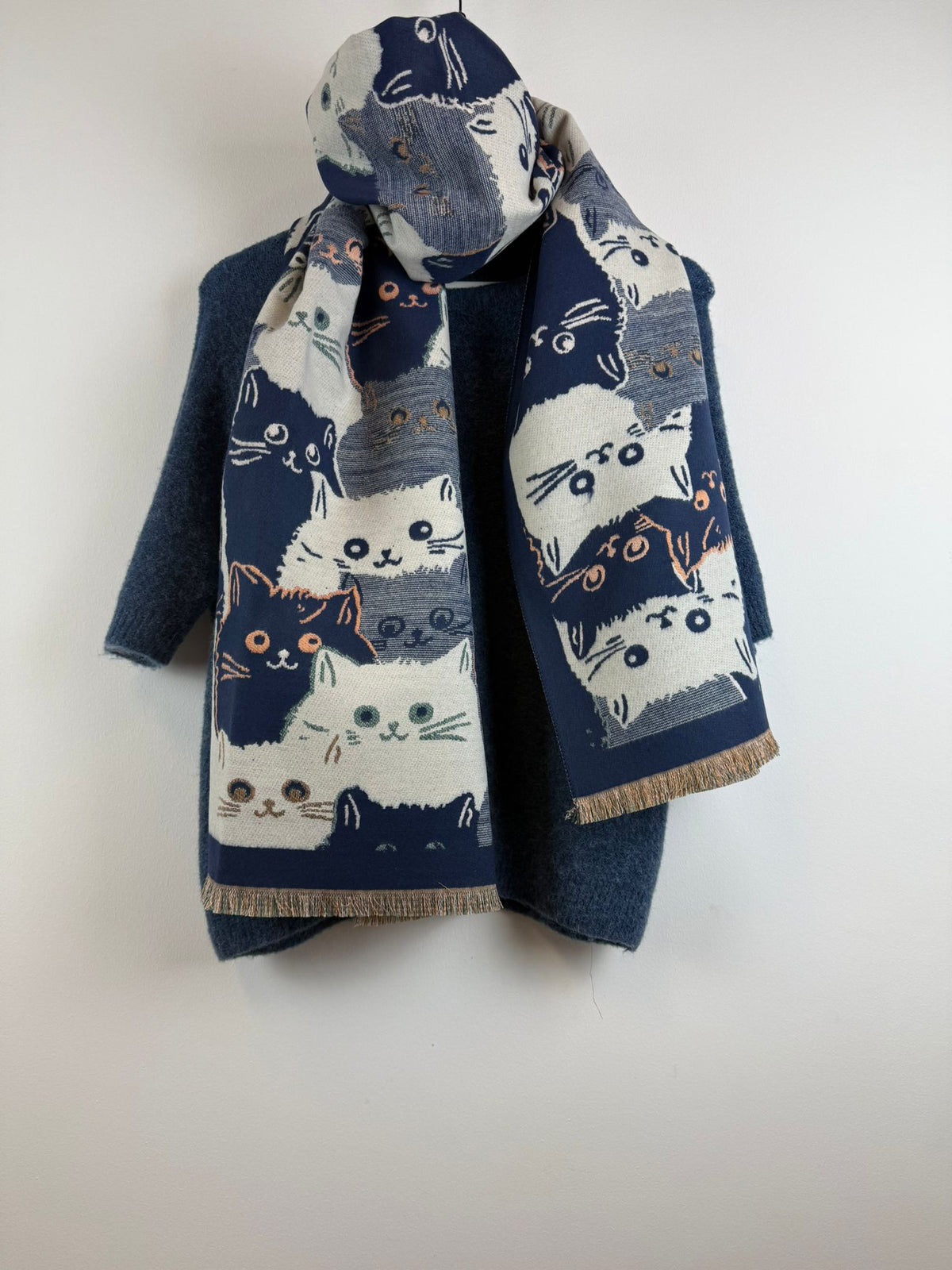 Sjaal Poekie Blauw