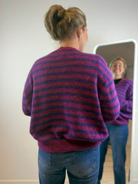 Jolijn streepjes vest - Roze-Paars 🩷💜