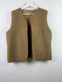 Lou teddy gilet - camel 🤎