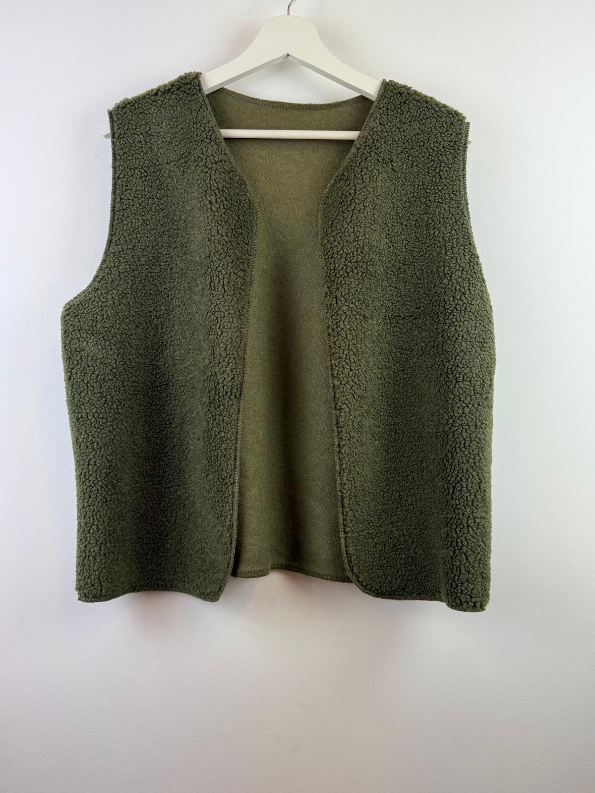 Lou teddy gilet - groen 💚