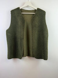 Lou teddy gilet - groen 💚