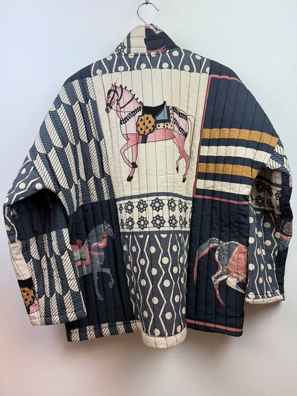 Pip gewatteerd jasje - Grijs 🩶🐴