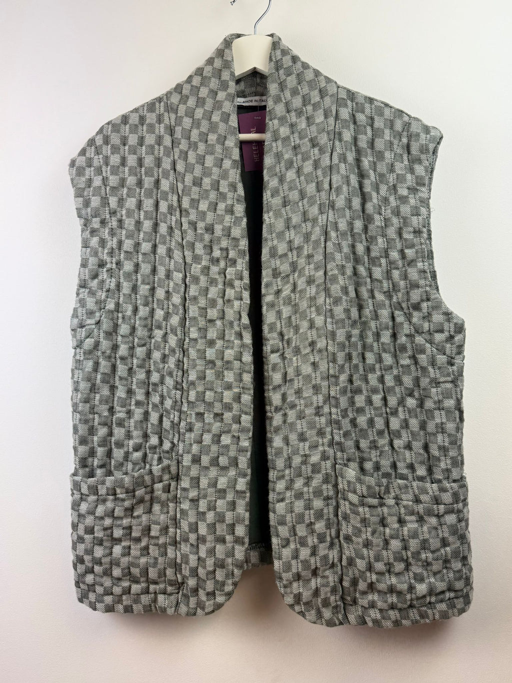 Fien gilet geruit - Groen 💚