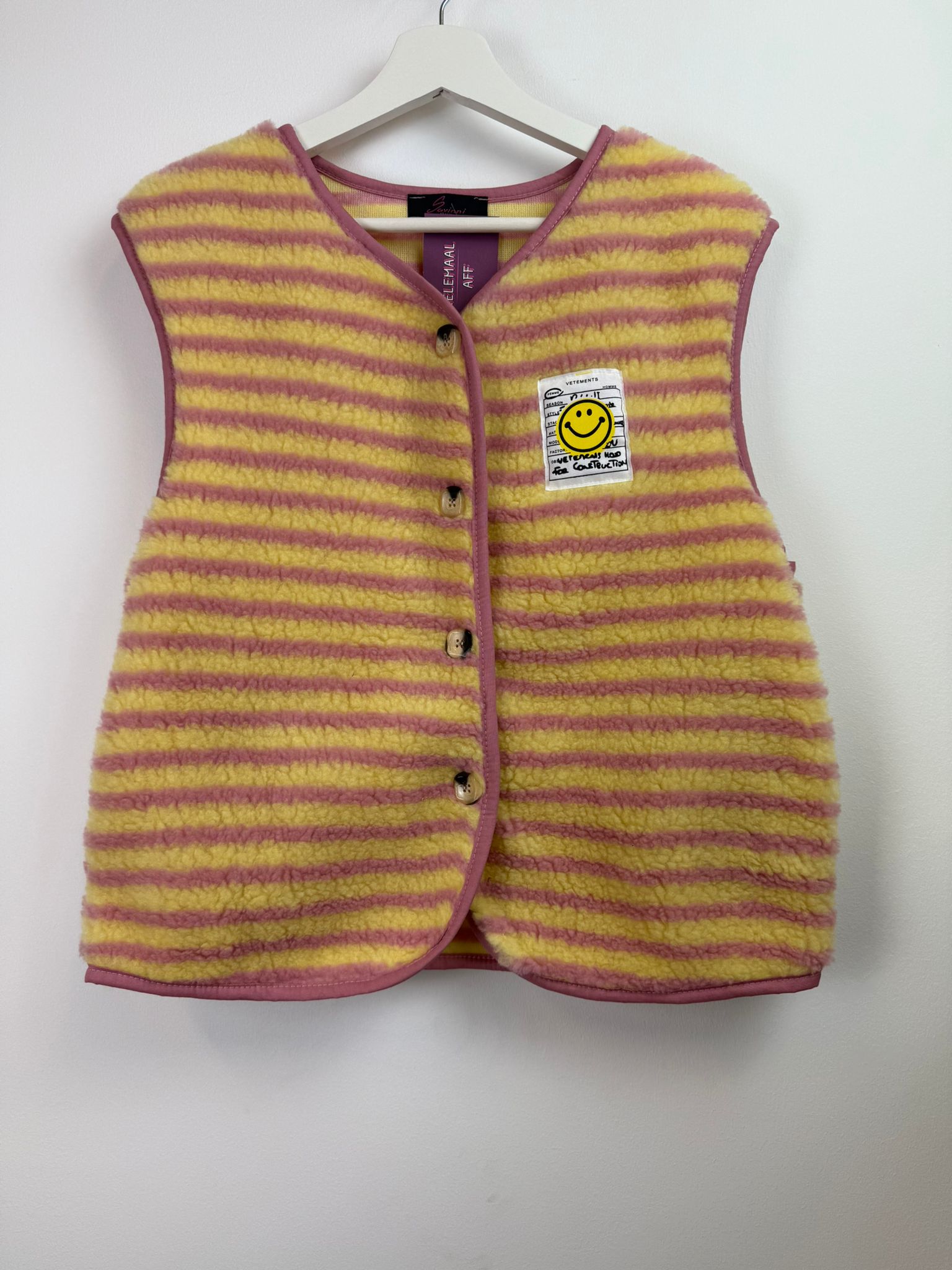 Loïs gilet - Geel-Roze 💛🩷☺
