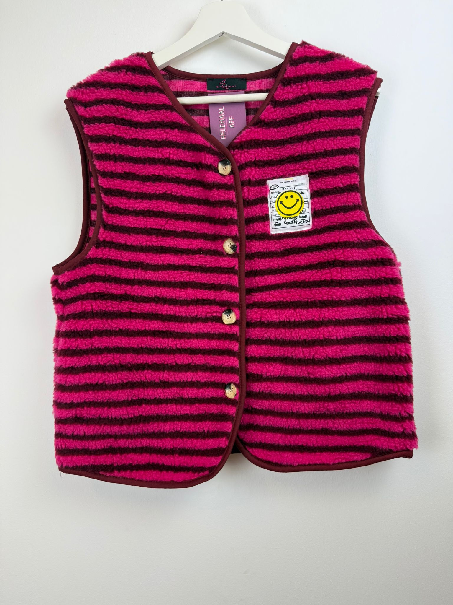Loïs gilet - Fuchsia-Rood 🩷❤️☺