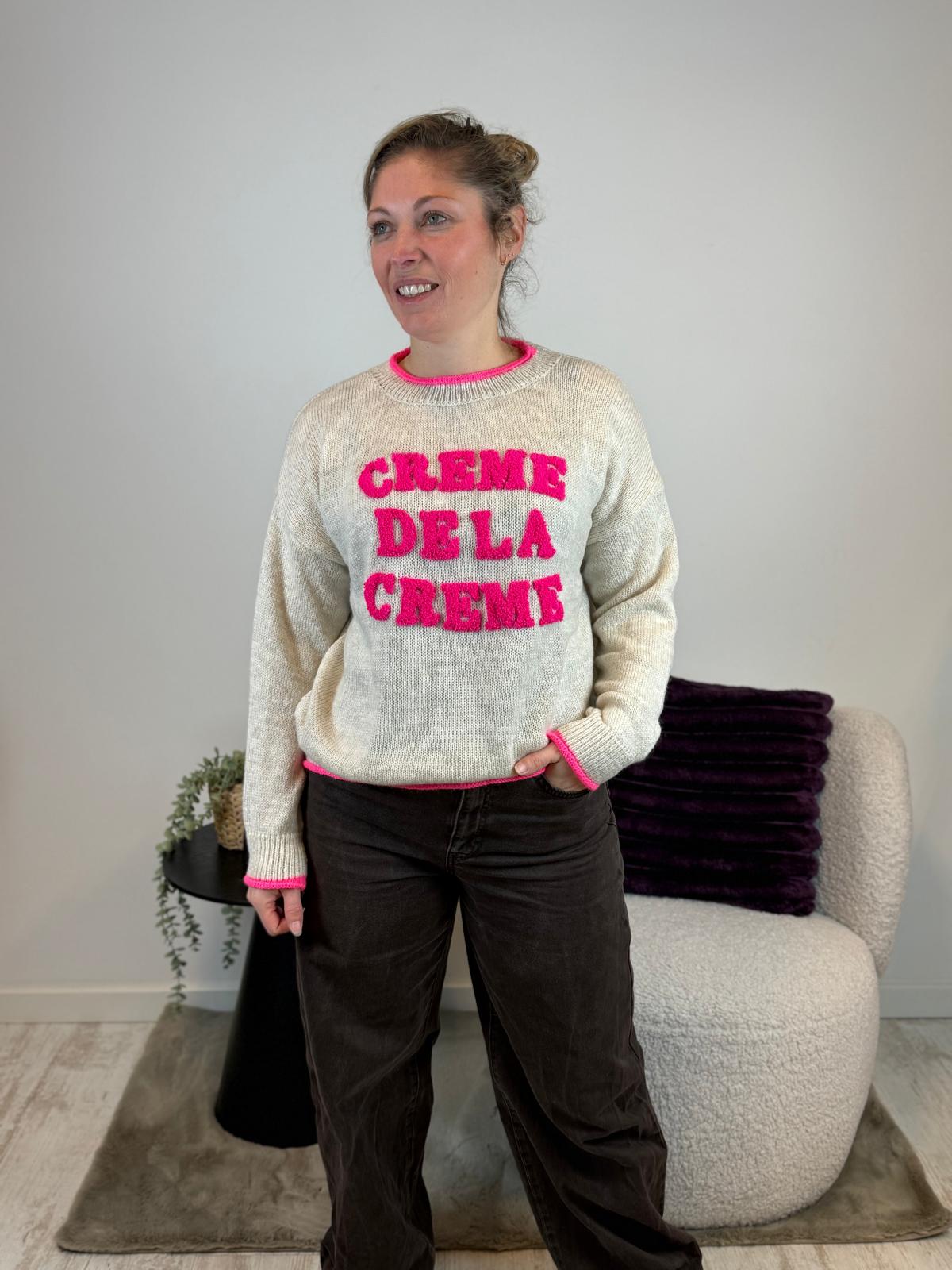Jill - Trui beige 'creme de la creme' 💕