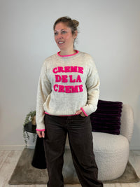 Jill - Trui beige 'creme de la creme' 💕