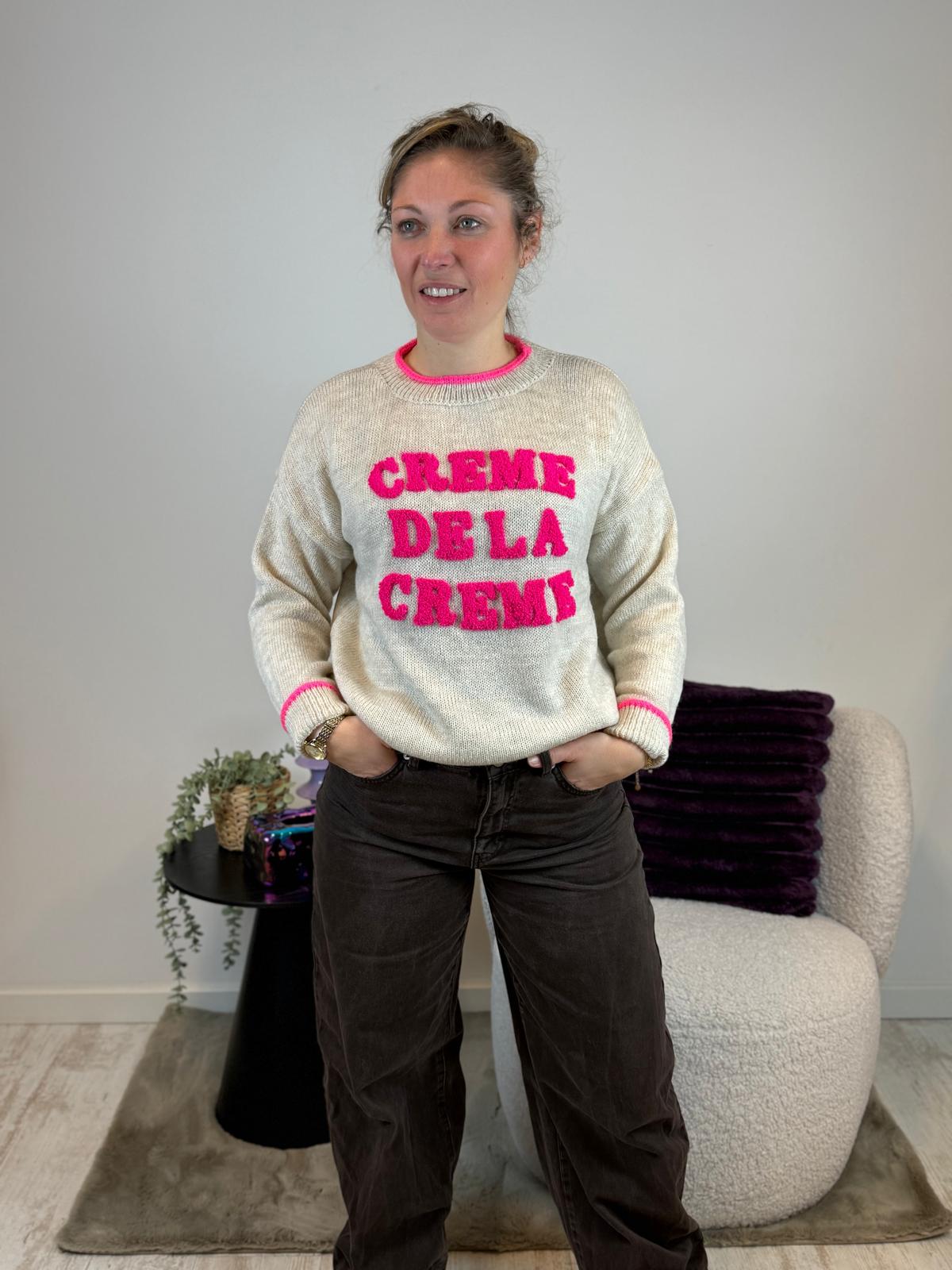 Jill - Trui beige 'creme de la creme' 💕