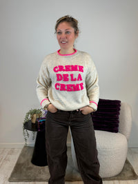 Jill - Trui beige 'creme de la creme' 💕