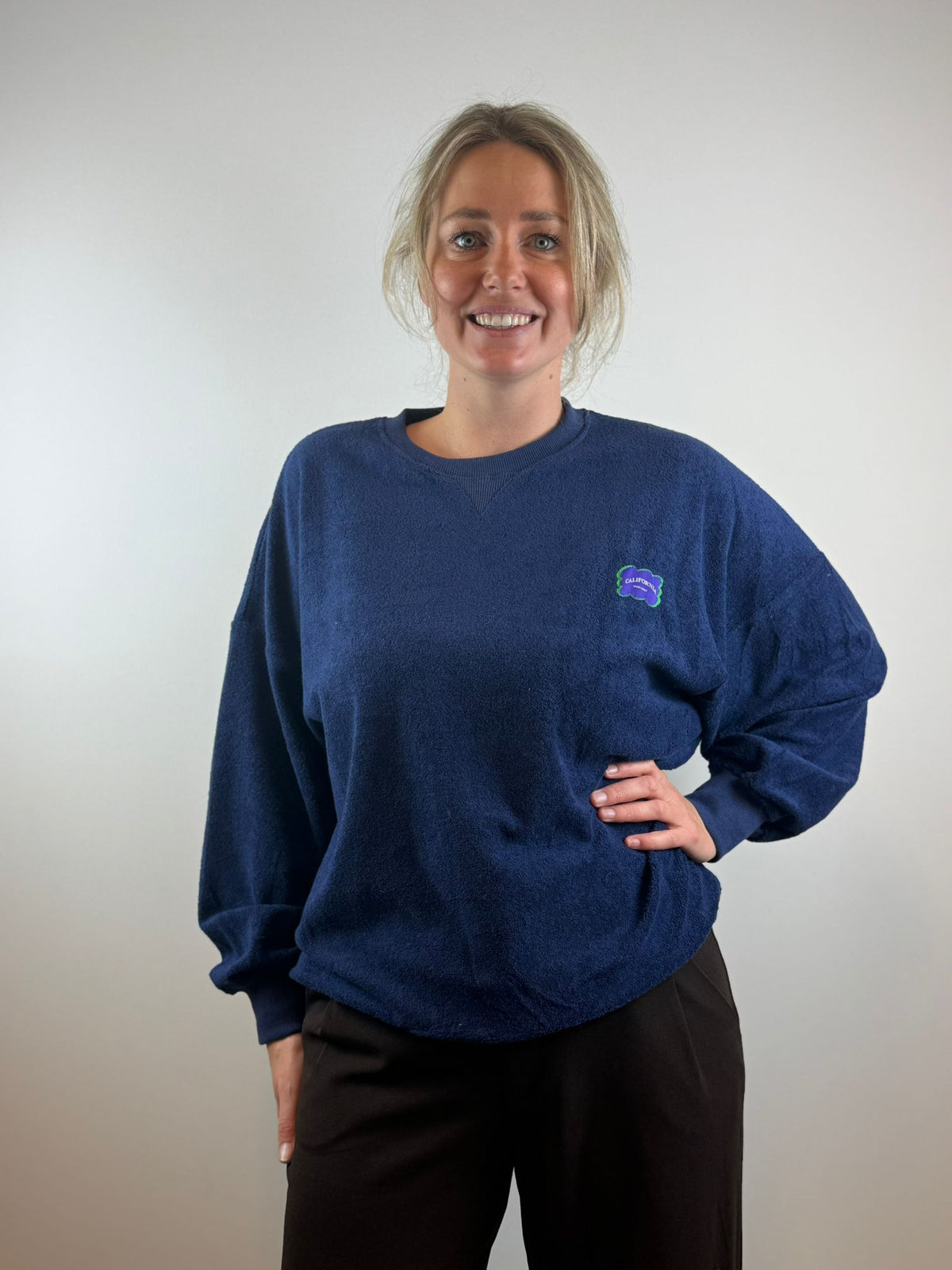 Olivia badstof trui - Blauw 💙