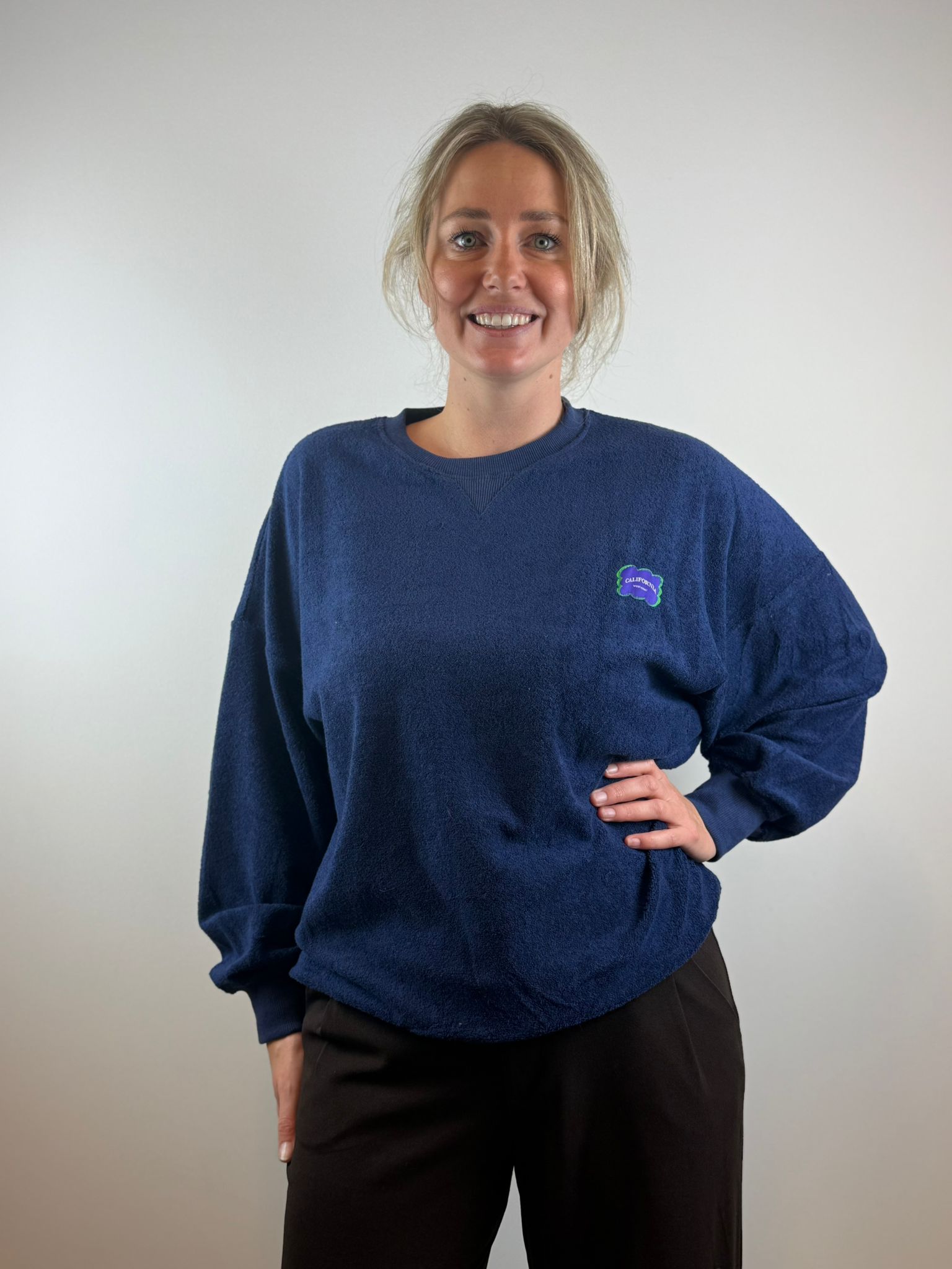 Olivia badstof trui - Blauw 💙