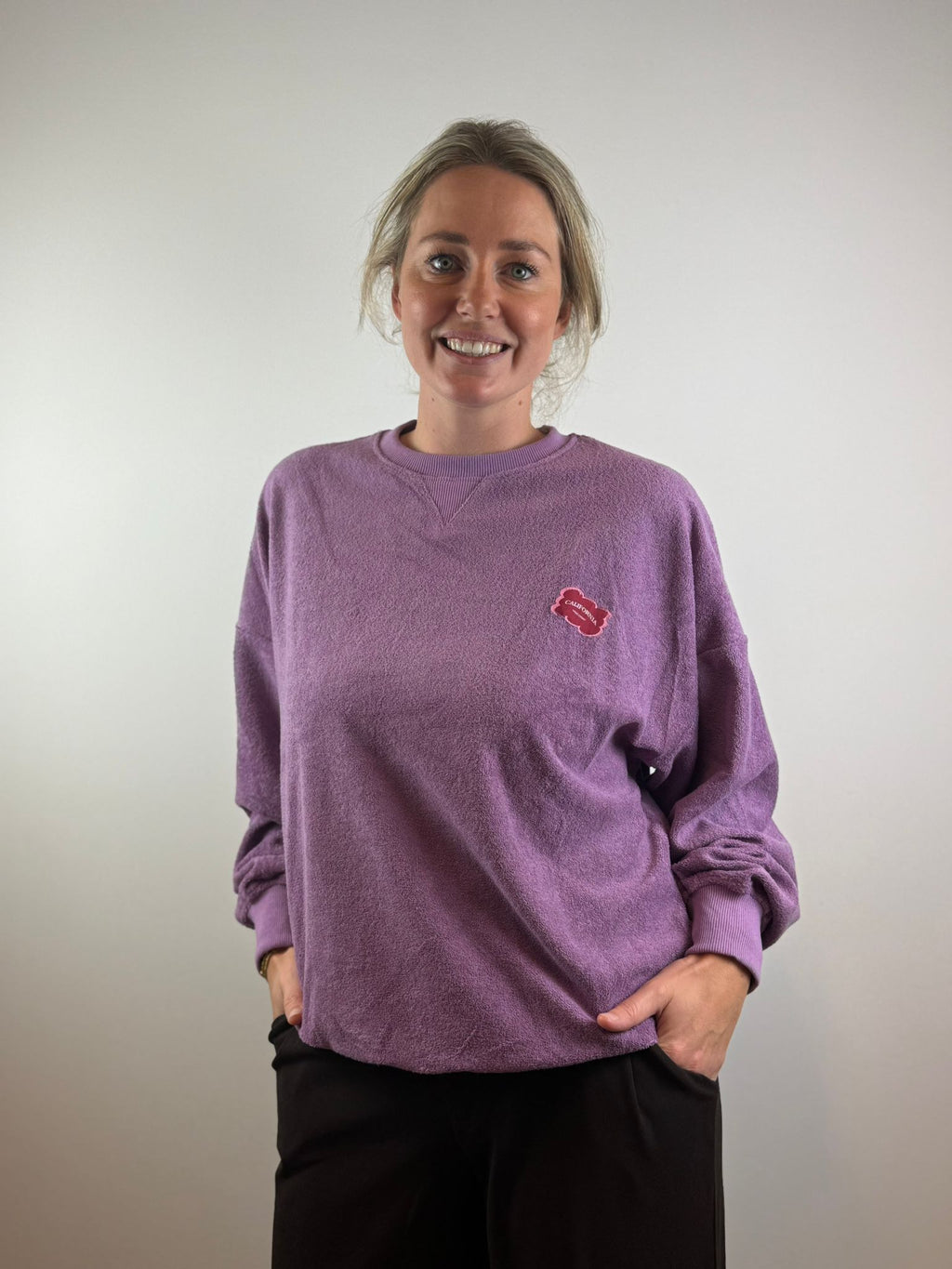 Olivia badstof trui - Paars 💜