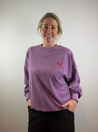 Olivia badstof trui - Paars 💜