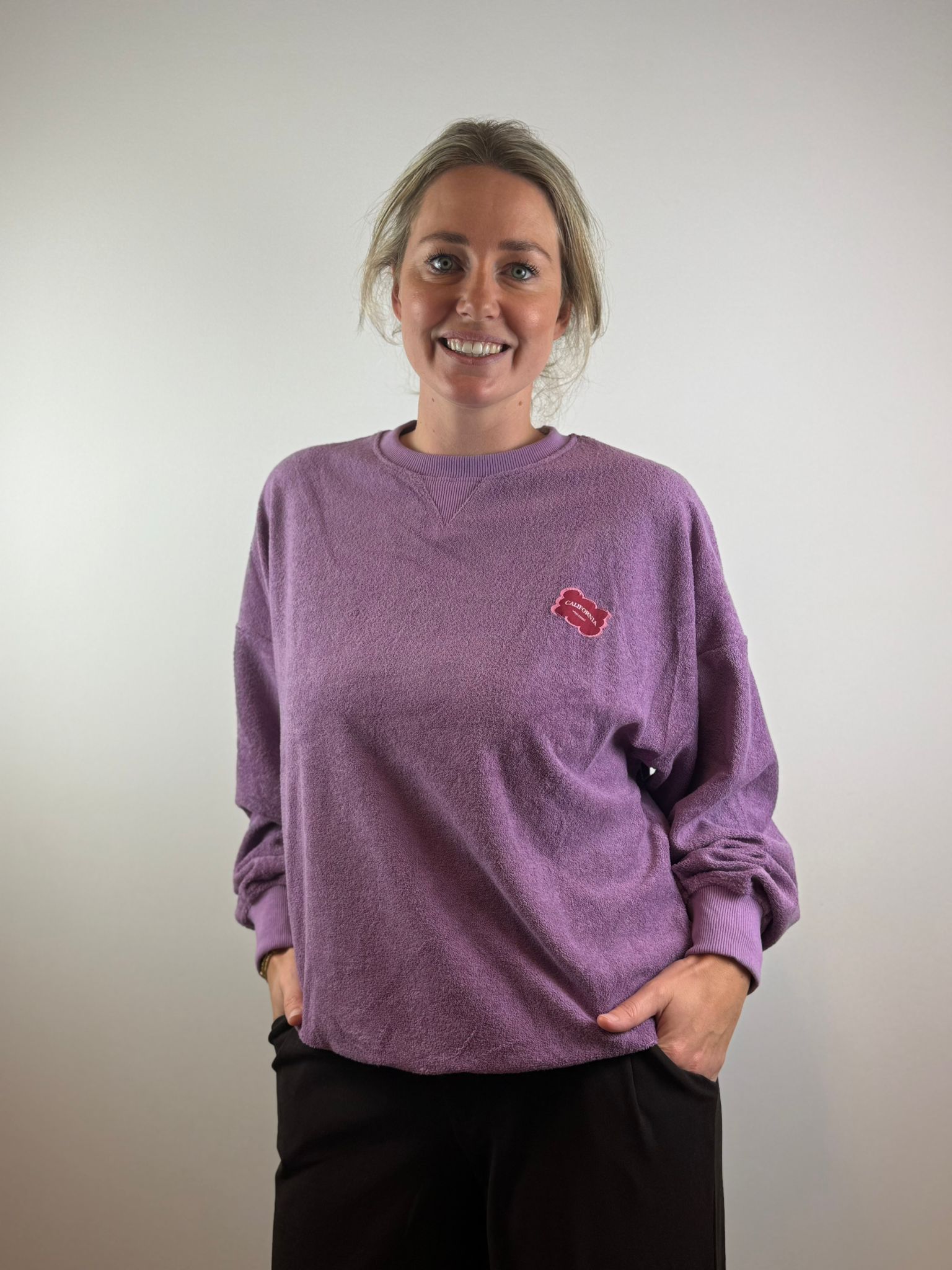 Olivia badstof trui - Paars 💜