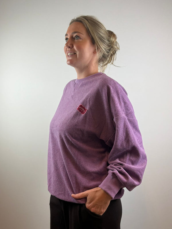 Olivia badstof trui - Paars 💜