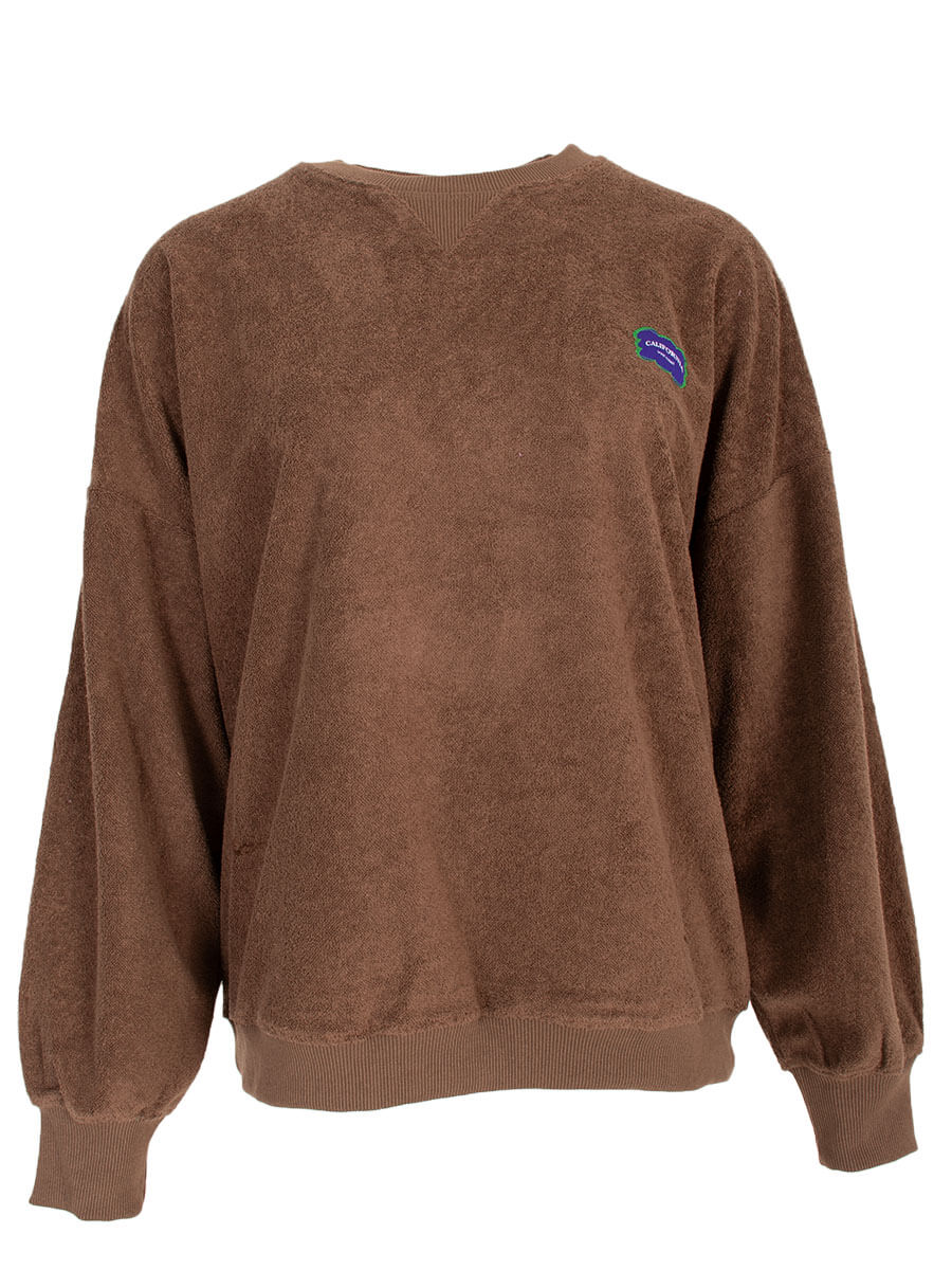 Olivia badstof trui - Bruin 🤎