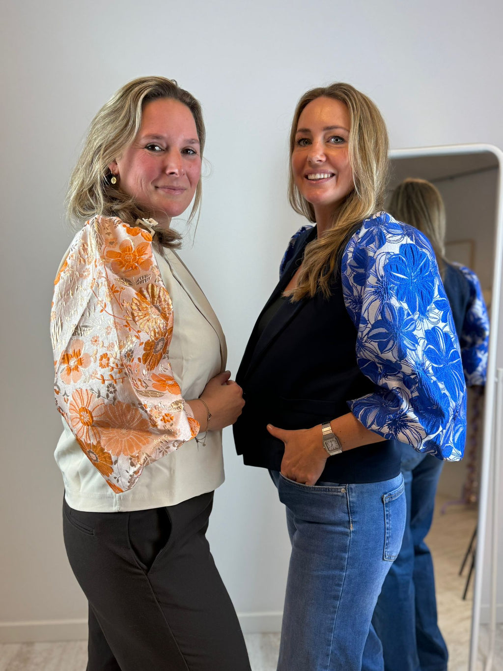 Fleur blazer - Ecru-Oranje 🤍🧡