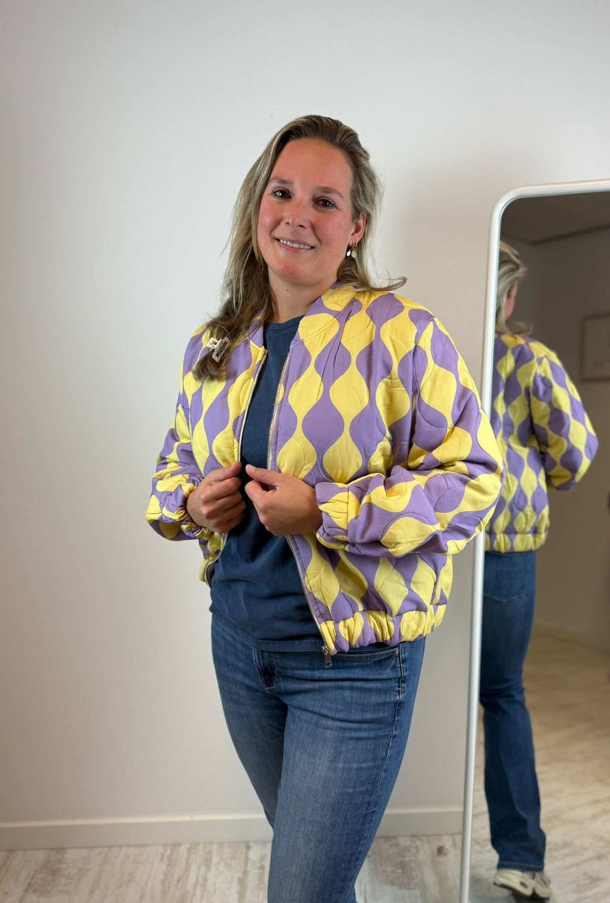 Jools bomber - Lila-Geel 💜💛