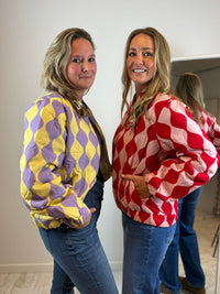 Jools bomber - Lila-Geel 💜💛