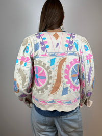 Amélie - Geborduurd jasje 🩵🩷