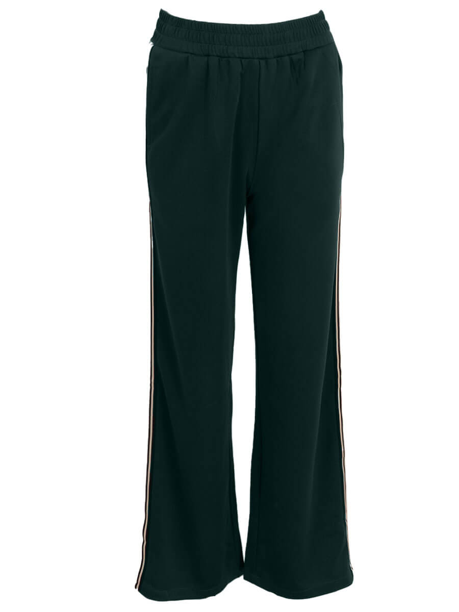 Mia sportieve stripe pants - Groen 💚