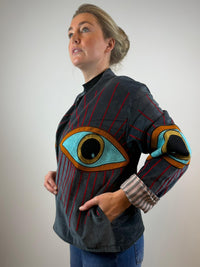 Juliëtte - handgemaakt fluwelen jasje ogen 👀