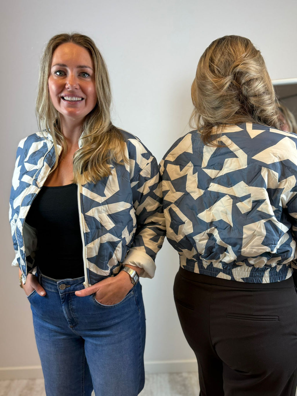 Tess bomber - Blauw 🩵